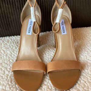 Steve Madden Strappy Heels, Brown, Size 10